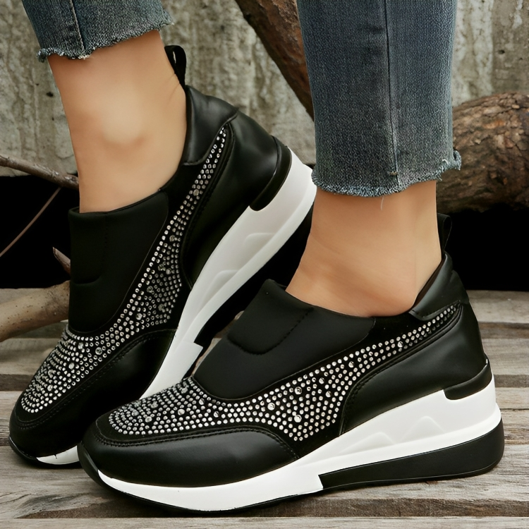 Leilani - Slip On Sportschuhe mit Glitzer für Damen | Perfekt für Outdoor-Aktivitäten