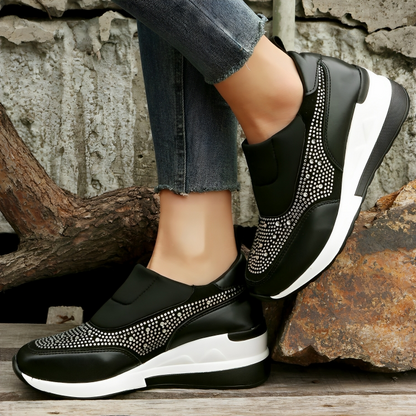 Leilani - Slip On Sportschuhe mit Glitzer für Damen | Perfekt für Outdoor-Aktivitäten